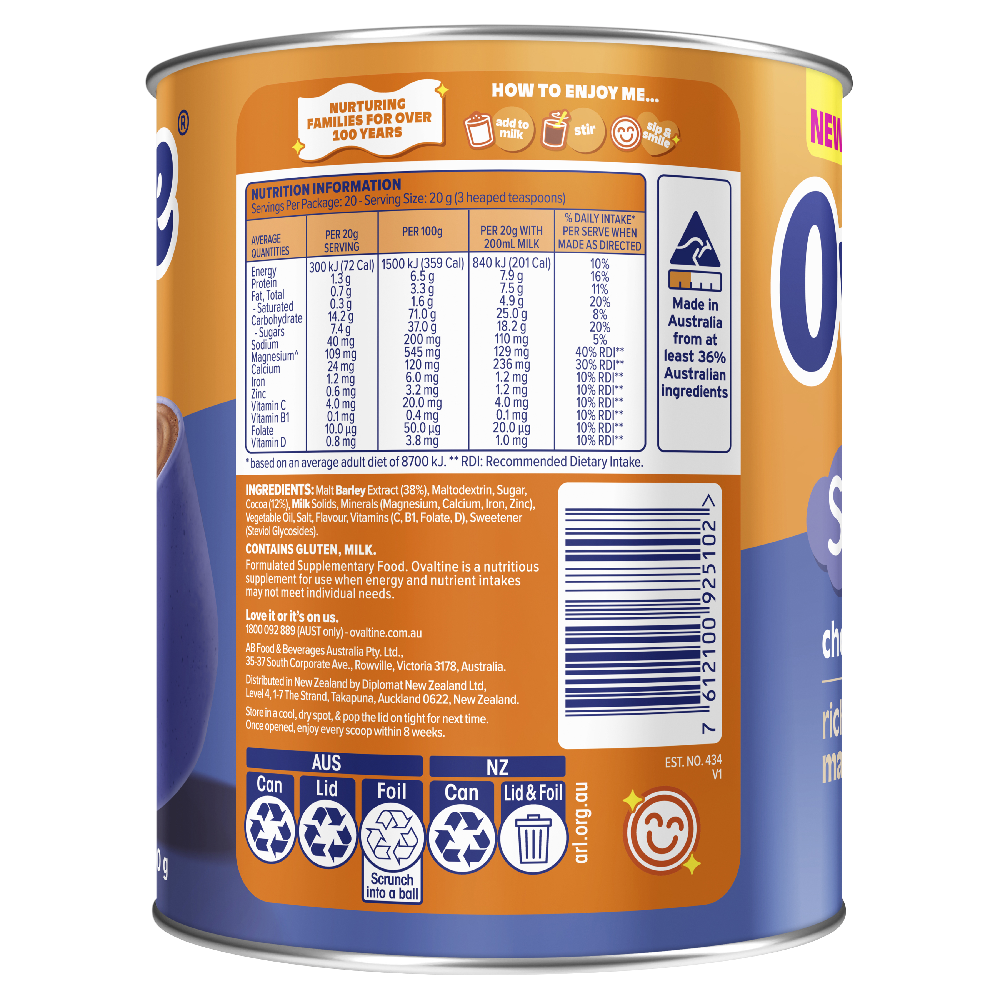 Ovaltine Sleep Calming Choc