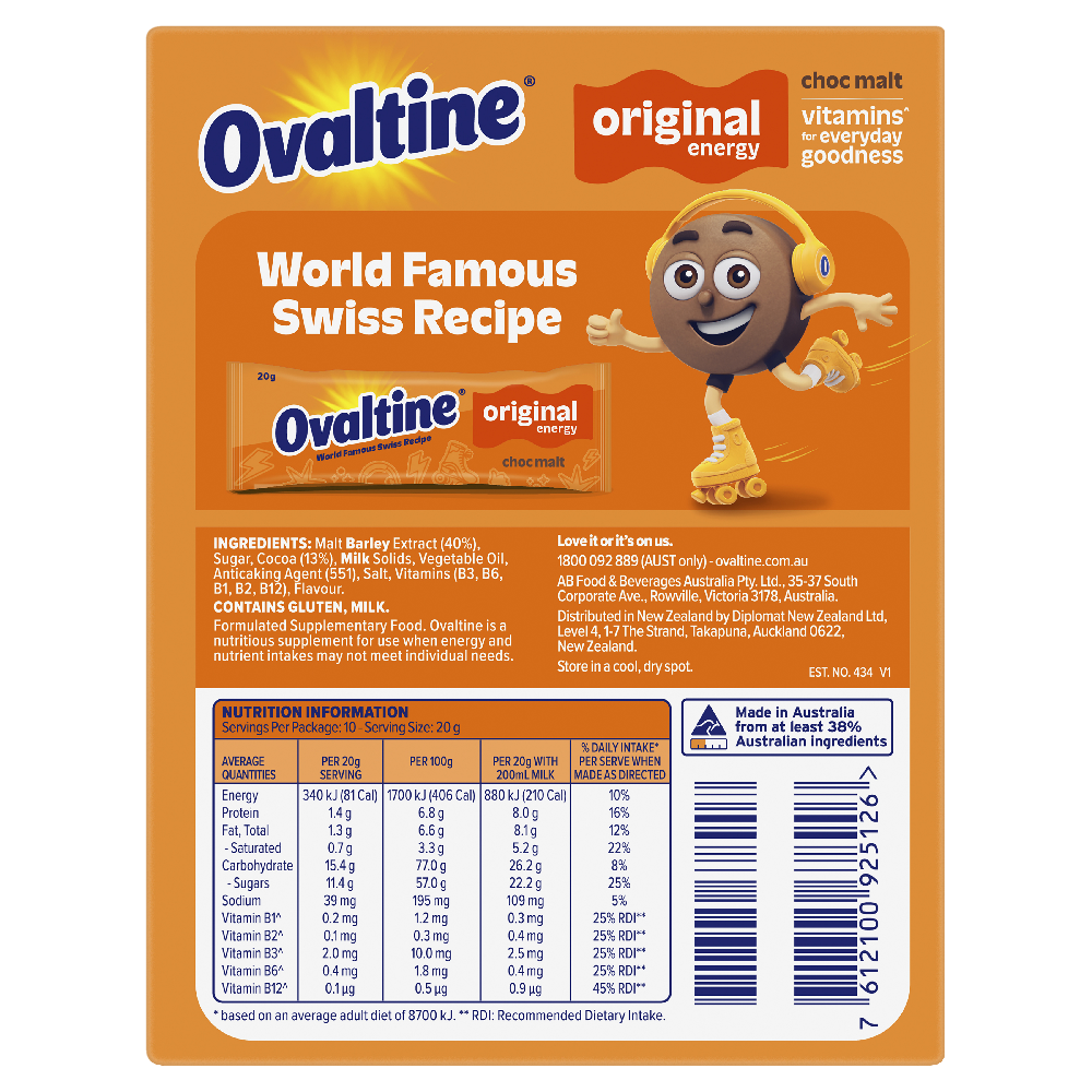 Ovaltine Original Energy - Sachets